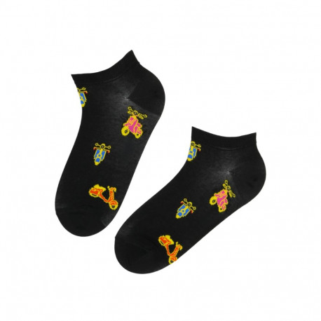 SOKISAHTEL VESPA musta värvi madalad sokid meestele 446