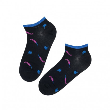 SOKISAHTEL CHILLI tumesinised madalad tšillidega sokid 446