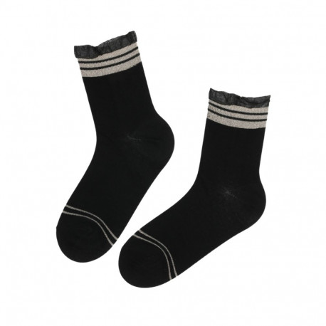 SOKISAHTEL GABRIELLE kuldse sädeleva äärega sokid 444