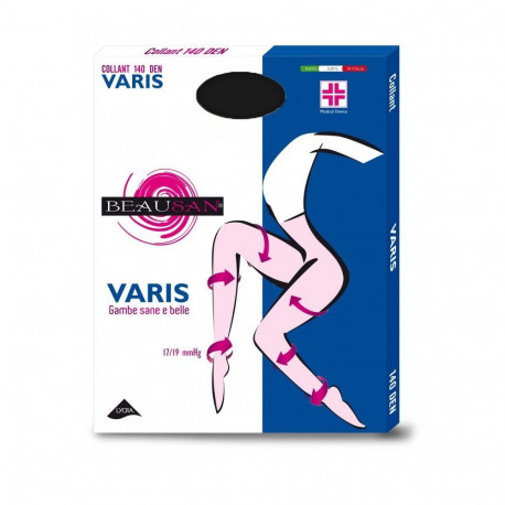 SOKISAHTEL VARIS 140DEN mustad tugisukkpüksid