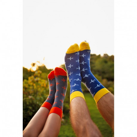 SOKISAHTEL FLIGHT sinised puuvillased sokid meestele ja naistele 444