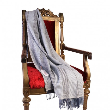 SOKISAHTEL Alpakavillane sinakas kalasabamustriline pleed 425