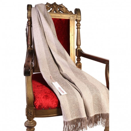 SOKISAHTEL Alpakavillane pruunikas-hallikas kalasabamustriline pleed 425