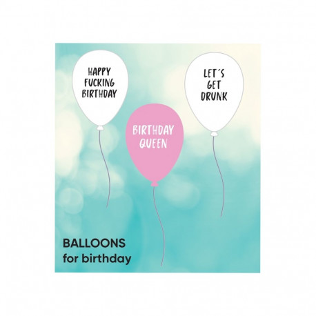 SOKISAHTEL BIRTHDAY 3 õhupalliga komplekt