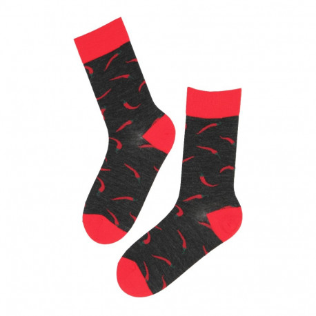 SOKISAHTEL PEPPER tšillidega meriinovillased sokid 444