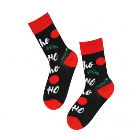 SOKISAHTEL CLAUS musta värvi puuvillased sokid 444
