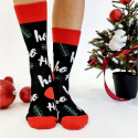 SOKISAHTEL CLAUS musta värvi puuvillased sokid 444