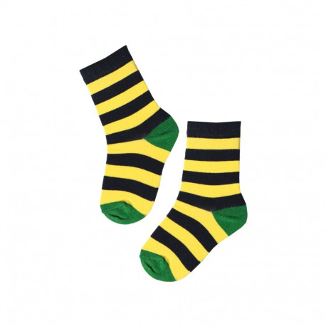 SOKISAHTEL JOEL triibulised puuvillased sokid lastele 438, 439