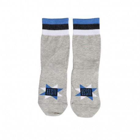 SOKISAHTEL ONLINE hallid sini-must-valge äärega sokid 444, 446