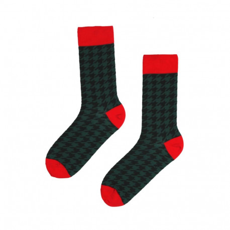 SOKISAHTEL UOMO rohelise mustriga soliidsed ülikonnasokid 447