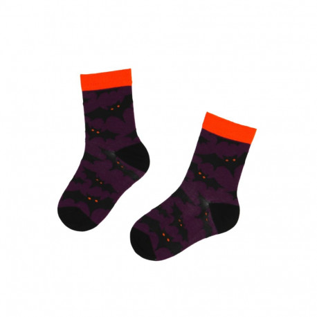 SOKISAHTEL LUCIFER lillad nahkhiirtega halloweeni sokid lastele 438, 439