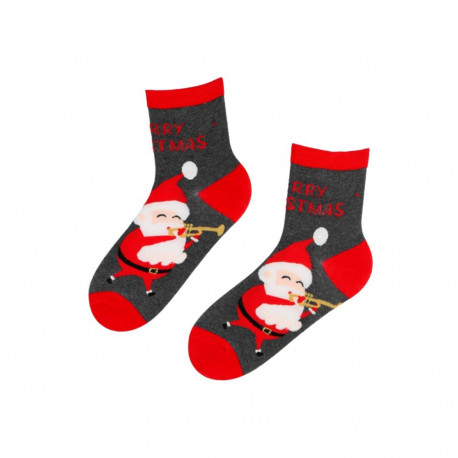 SOKISAHTEL ESTHER hallid jõuluvanaga puuvillased sokid 444