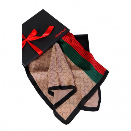 SOKISAHTEL SCARF pruun kirju kaelarätik
