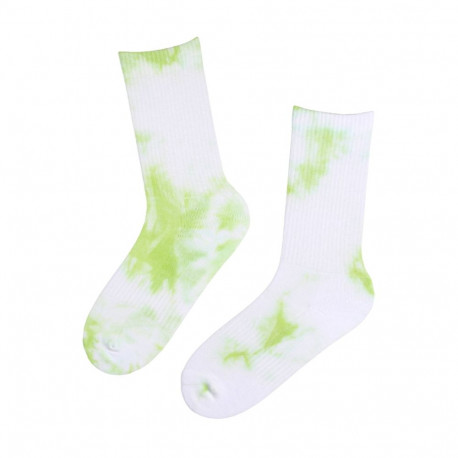 SOKISAHTEL TIEDYE rohelised puuvillased jooksusokid 444, 446