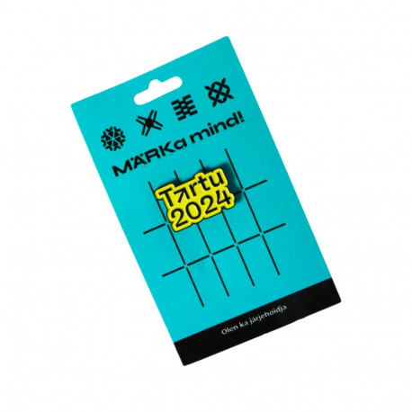 SOKISAHTEL TARTU 2024 kollane rinnamärk 425