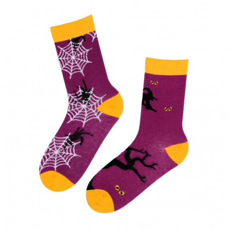 SOKISAHTEL RUNE nõia ja ämblikutega halloweeni sokid 444