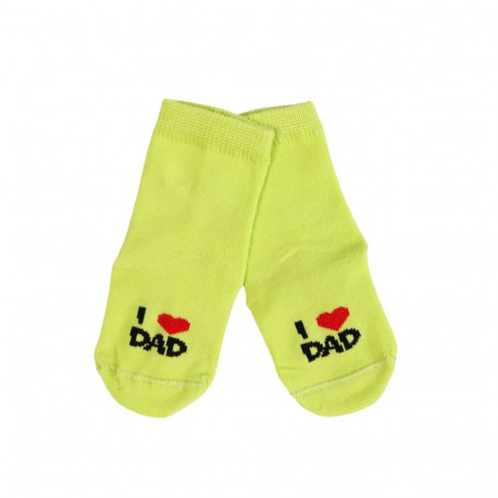 SOKISAHTEL I LOVE DAD helerohelised sokid beebidele 423