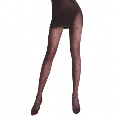 SOKISAHTEL GIULIA sädelevate täppidega musta värvi sukkpüksid 442