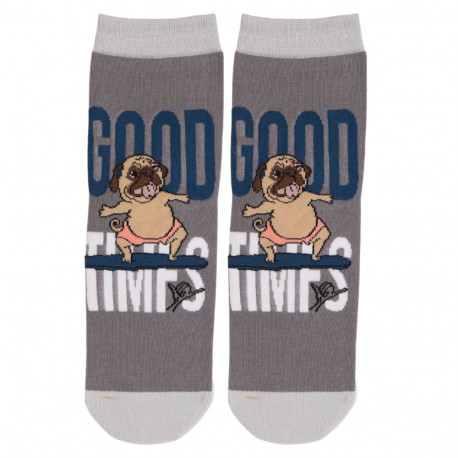 SOKISAHTEL ROBIN hallid puuvillased koeraga sokid 444