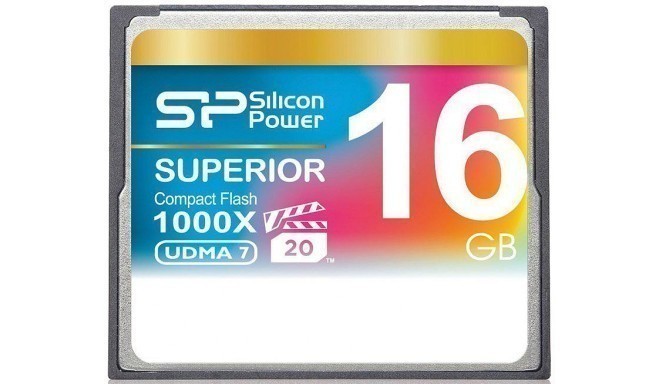 Silicon Power memory card CF 16GB 1000x