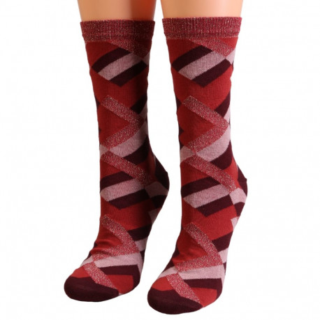 SOKISAHTEL Sarah Borghi ELODIE punased sädelevad sokid 444