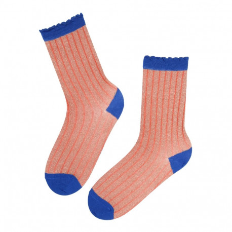 SOKISAHTEL GLORIA lõheroosad sädelevad sokid 444