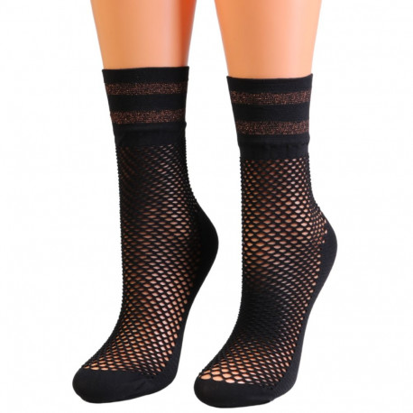 SOKISAHTEL LINNEA musta värvi võrksokid 444