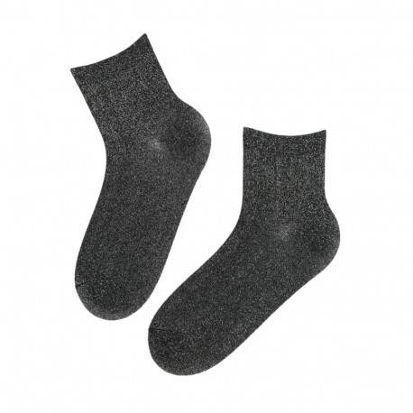 SOKISAHTEL SIGNE musta värvi sädelevad sokid 444