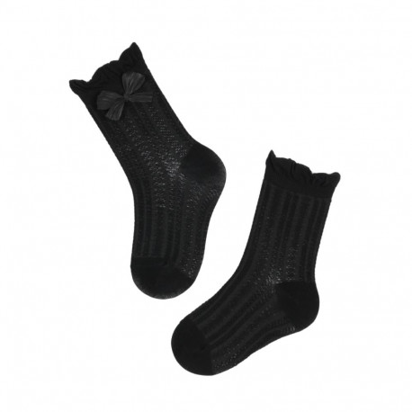 SOKISAHTEL RIHANDRA musta värvi lipsuga sokid lastele 438