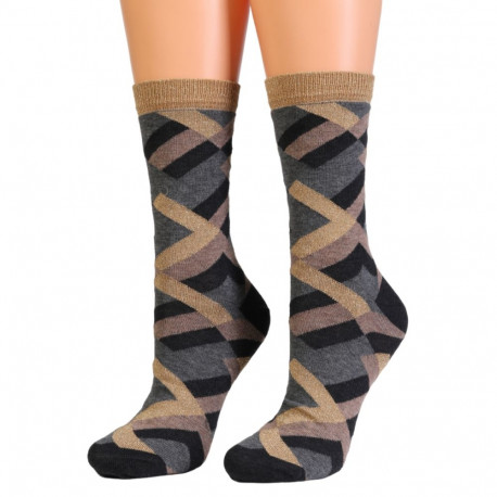 SOKISAHTEL Sarah Borghi ELODIE kuldse sädelusega sokid 444