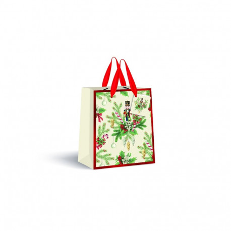 Kinkekott Christmas Cream 190g 18x23x10cm Interdruk