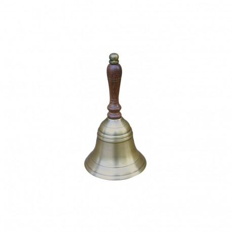 Lauakell puit/antiik messing, läbimõõt 8,5 cm, kõrgus 16 cm, Merenodi