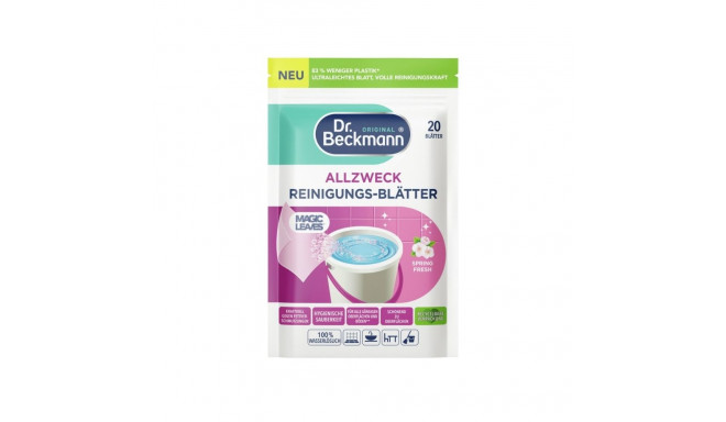 Dr. Beckmann Floor & Multi‑Surface Cleaning Sheets Magic Leaves Spring Fresh 20 pcs.