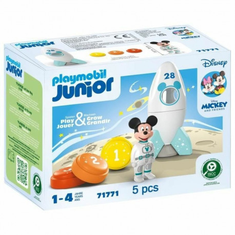 Playset Playmobil Junior 71771 Mickey astronaut Disney 5 Pieces