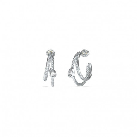 Ladies' Earrings Guess JUBE05244JWRHT-U Silver
