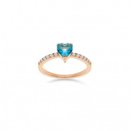 Ladies' Ring LIU JO LJ2440M18 18 Rose gold Blue