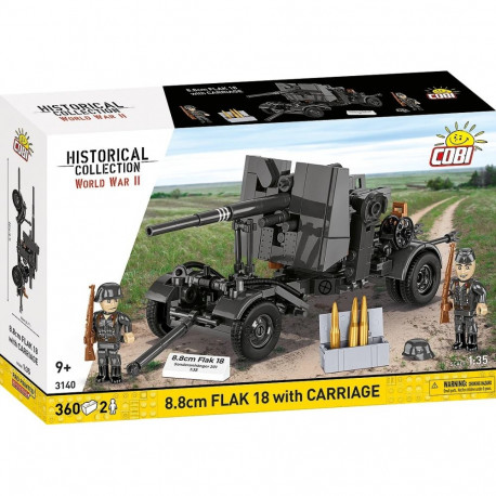 Building Blocks 8.8 cm Flak with Trailer (360 pieces)