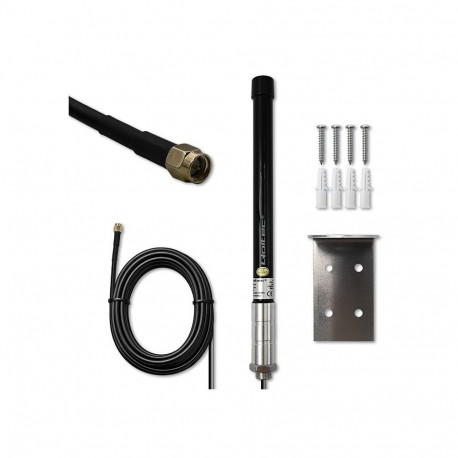 This high-gain antenna is designed to improve cellular signal reception for 4G LTE routers, modems, 