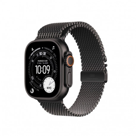 Watch Ultra 3 GPS + Cellular 49mm Black Titanium Case with Black Titanium Milanese Loop - Small