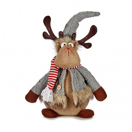 Christmas Reindeer Krist+ Brown Grey 15 x 43 x 19 cm