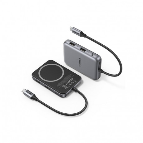 Dokkimisjaam 7in1 USB-C USB-A, HDMI, microSD/SD Magsafe'iga ühilduv hoidik CM896 UGREEN