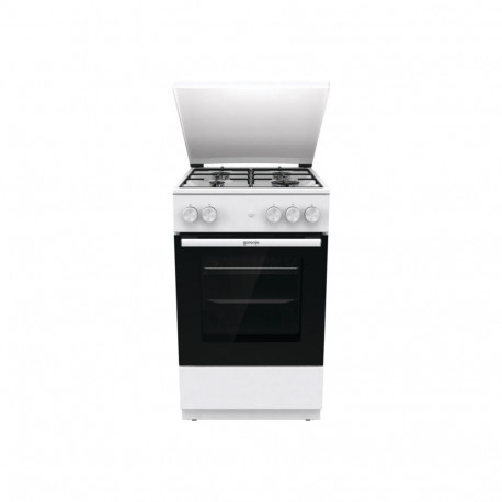 Gorenje pliit GG5A14WJ gaasiplaat gaasiahjuga valge laius 50 cm sügavus 59.4 cm 70 l