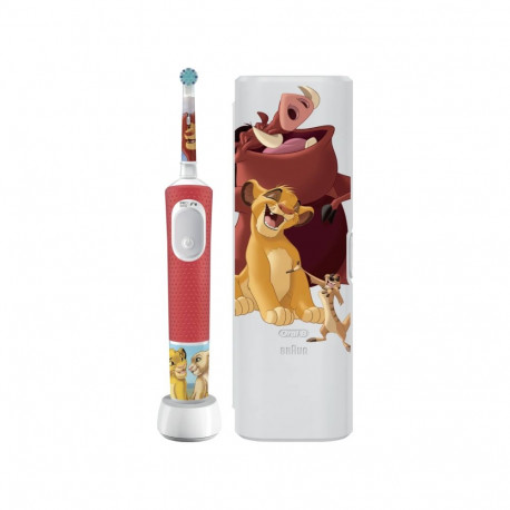 Braun elektriline hambahari Vitality PRO Kids 3+ Lion King laetav lastele, kaasas 1 harjapea, 2 harj