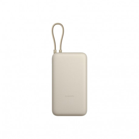 Power bank Xiaomi 20000mAh 33W, Integrated cable, Tan