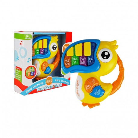 Pianinko Organki Do Re Mi Papuga Żółte