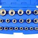 1/2" Gear Lock Socket Set 8-32mm 19pcs Geko