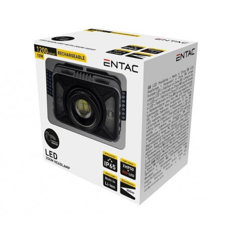 Pealamp Entac 10W Li-ion + sensor + punane LED