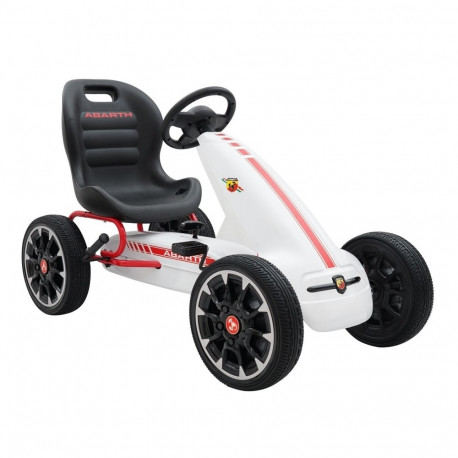 Pedaalidega kartauto ABARTH-WHITE