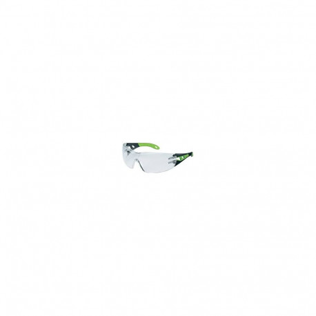Uvex Pheos safety spectacles – frameless, clear polycarbonate lens with uvex supravision anti-fog an