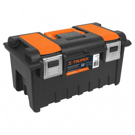 Toolbox with lid organizers and metal latches 56cm Truper®